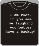 Прикольные футболки: I am root